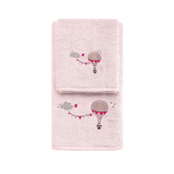 Σετ πετσέτες Art 5207  Σετ 2τμχ Ροζ Beauty Home