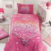 Σετ κουβερλί μονό Fairy Art 6111  160×240  Μωβ,Ροζ Beauty Home