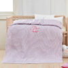 Κουβέρτα πικέ με κέντημα Art 5302 100X150 Ροζ Beauty Home