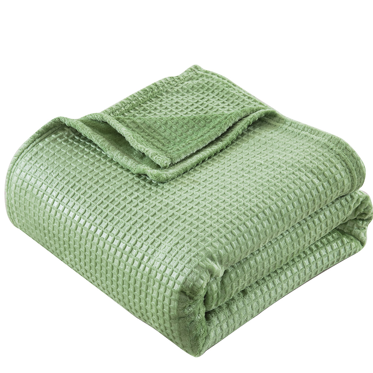 Κουβέρτα μονόχρωμη μονή Fleece Art 11552 160×220 Πράσινο Beauty Home